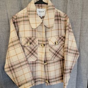 Mishow brand plaid button up jacket
